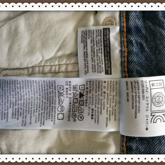 Levi’s® Men's 505™ 38 x 29 Regular Straight Fit Jeans Blue Wash NEW with Tag - Picture 10 of 12